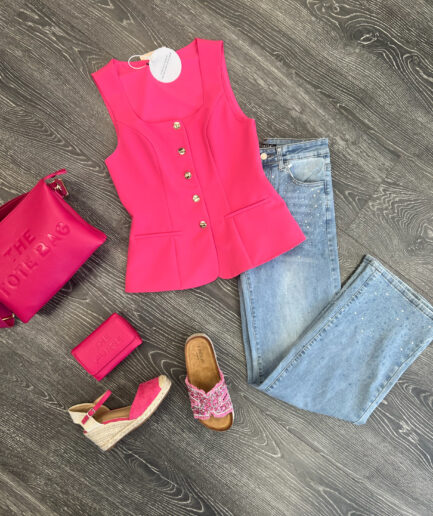 MY GOLDEN BUTTON - FUCHSIA