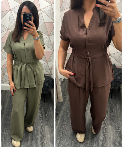 THE BELTED CO ORD - THREE COLOURS