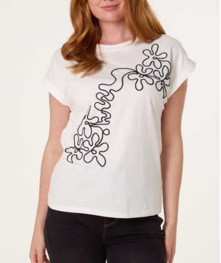 SWIRL TEE - IVORY